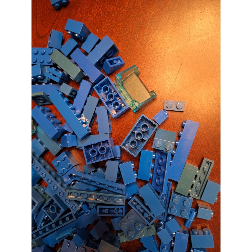 LEGO Blue Bulk Bricks and Parts 1/2 pound bag of Mixed Assorted Specialty Pieces - Picture 11 of 13
